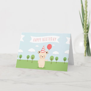 Färgrik grattis på födelsedagen kort