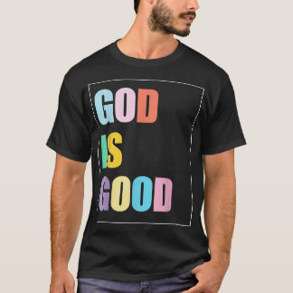 Färgrik Gud är bra  T Shirt
