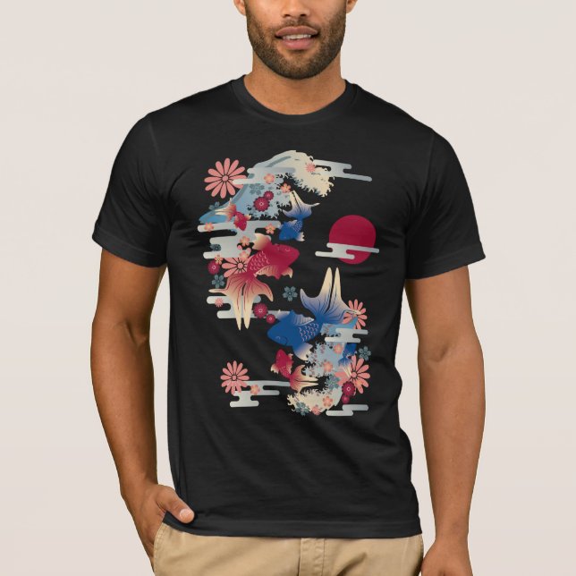 Färgrik guldfisk tee (Framsida)