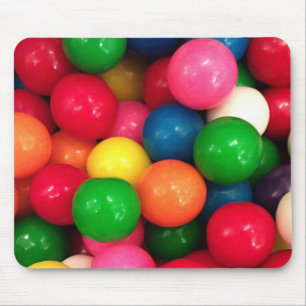 Färgrik gummibollgodis musmatta