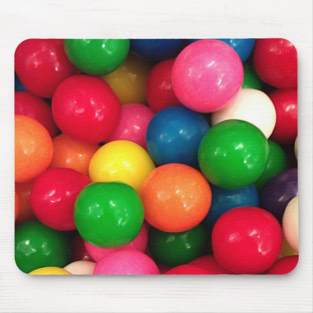 Färgrik gummibollgodis musmatta (Framsidan)