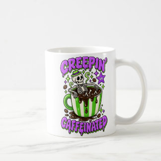 Färgrik Halloween Creepin Kaffeinhållande Mugg