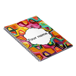 Färgrik hålstruktur anteckningsbok