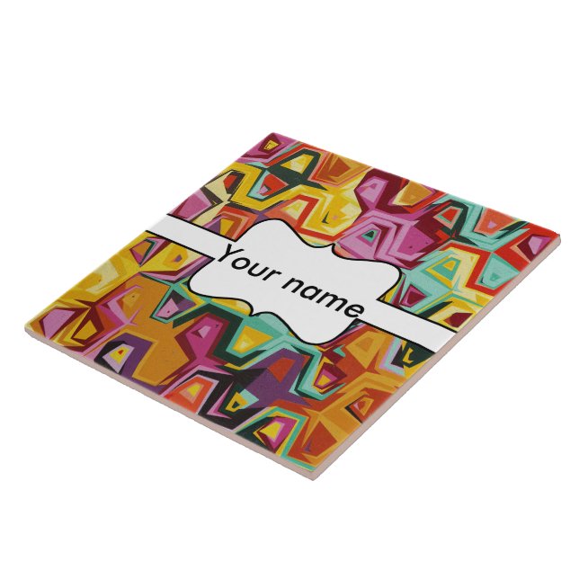 Färgrik hålstruktur kakelplatta (Sidan)