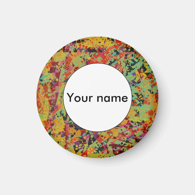 Färgrik hålstruktur magnet (Framsidan)
