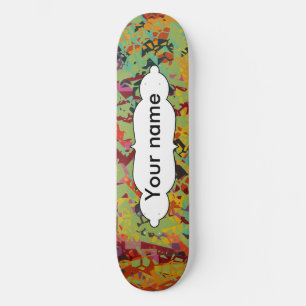 Färgrik hålstruktur old school skateboard bräda 21,6 cm