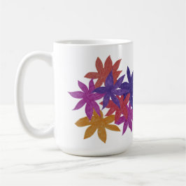Färgrik Handritad Blomma Kaffemugg