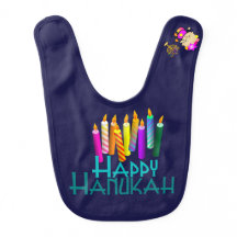 Färgrik Hanukah stearinljusbaby