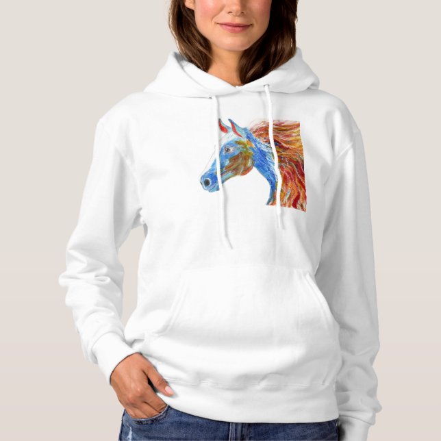 Färgrik häst t shirt (Framsida)
