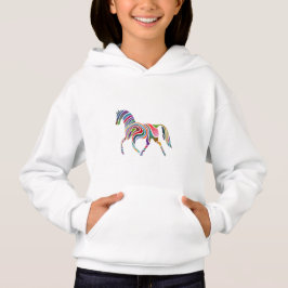 färgrik häst t-shirt