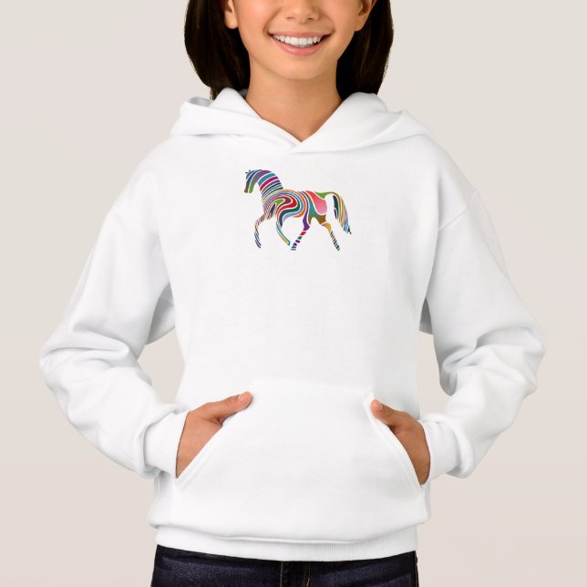 Färgrik häst tee (Framsida)