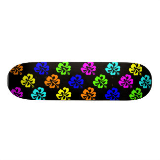 Färgrik hibiskus skateboard bräda 20 cm