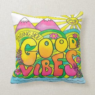 Färgrik Hippie Design Kuddskal Kudde