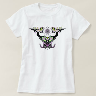 Färgrik hornmantis huvud t shirt