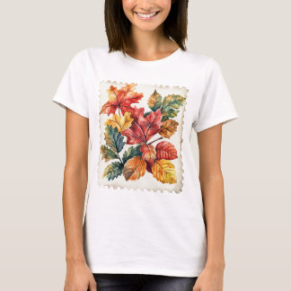FÄRGRIK HÖST HÖSTLOV POSTFRIMÄRKE T SHIRT