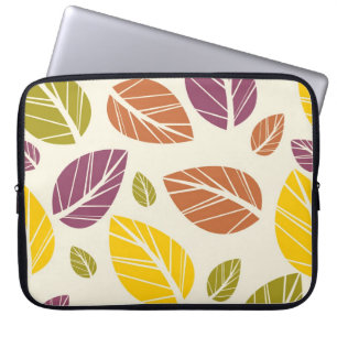 Färgrik höst löv purpurfärgad rödbrun gultgrönt laptop sleeve
