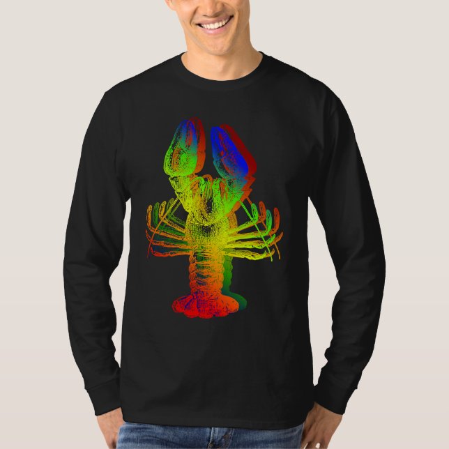 Färgrik Hummer T Shirt (Framsida)