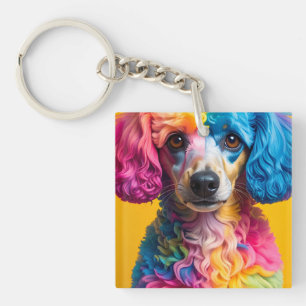 Färgrik Hund
