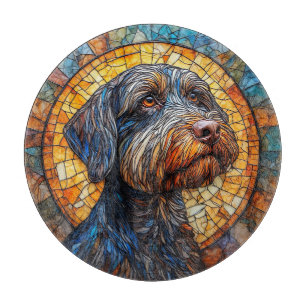 Färgrik hund mosaikporträtt