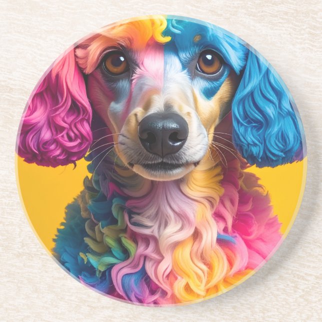 Färgrik Hund Underlägg (Framsidan)