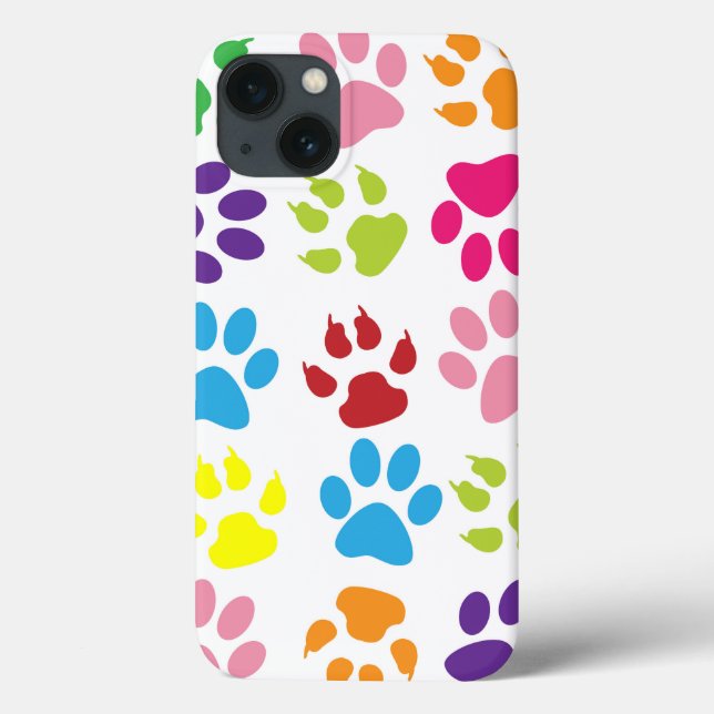 Färgrik hundtass avtryck (Baksida)