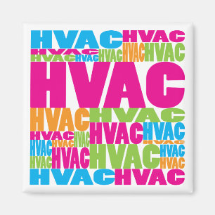 Färgrik HVAC Magnet