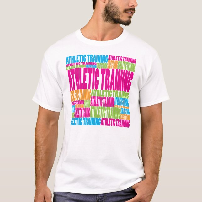 Färgrik idrotts- utbildning tee shirt (Framsida)