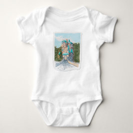 Färgrik illustration av slott t shirt