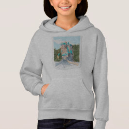 Färgrik illustration av slott t shirt