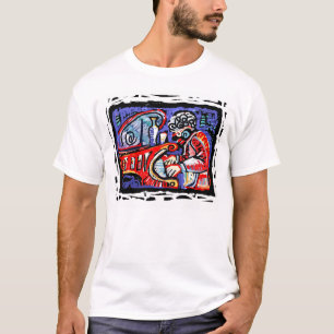 Färgrik Jazz Tee Shirt