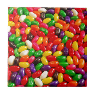 Färgrik jellybeangodis kakelplatta