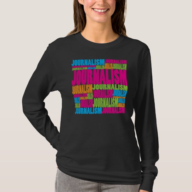 Färgrik journalistik t-shirt (Framsida)