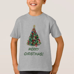 Färgrik julgran: Vektorkonst: T-shirt