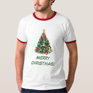 Färgrik julgran: Vektorkonst: Tee Shirt