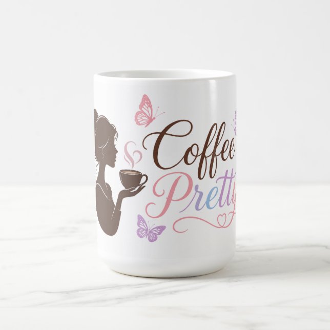 Färgrik kaffemugg med den snygga coffeelogotypen (Center)