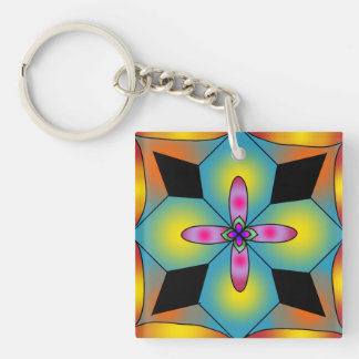 Färgrik kakelstil mandala