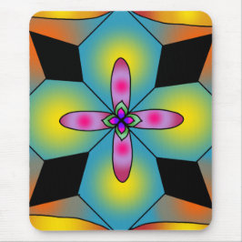 Färgrik kakelstil mandala musmatta