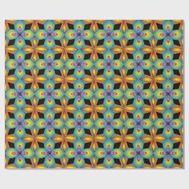 Färgrik kakelstil mandala presentpapper
