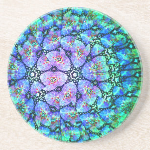 Färgrik Kaleidoscopekustfartyg #1 Underlägg Sandsten