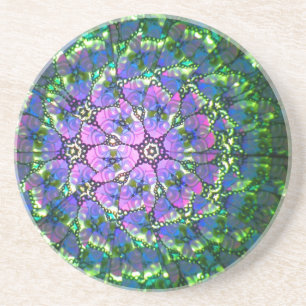 Färgrik Kaleidoscopekustfartyg #2 Underlägg Sandsten