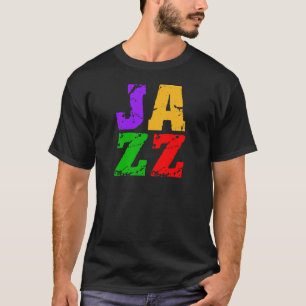 Färgrik kall jazz t-shirt