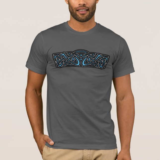 Färgrik keltisk knutmönsterdesign T-Shirt (Framsida)