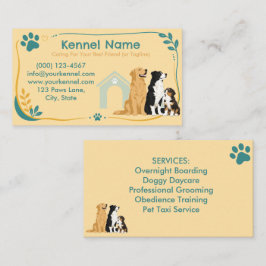 Färgrik Kennel Anpassningsbar Visitkort