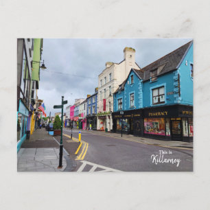 Färgrik Killarney- Irland Vykort