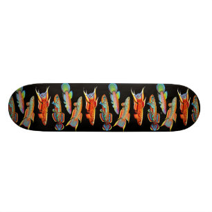 Färgrik KillifishSkateboard Mini Skateboard Bräda 18,5 Cm