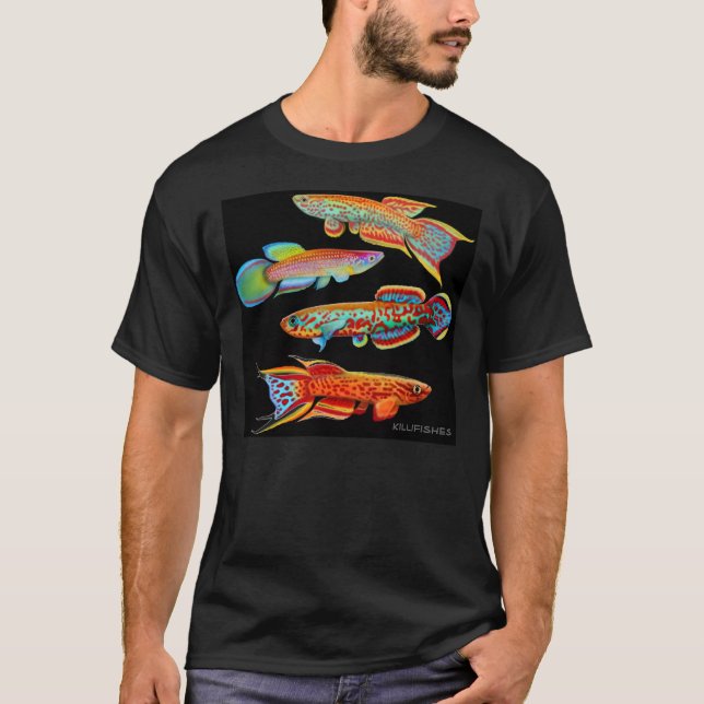 Färgrik KillifishT-tröja T Shirt (Framsida)