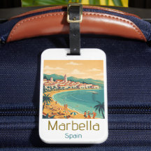 Färgrik Klassisk Marbella Spanien Resa Elegant Kon