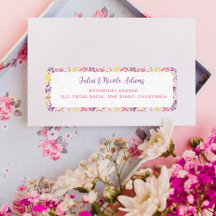 Färgrik klotterblomma pennritning baby shower