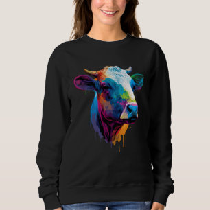 Färgrik ko-målning Bonde eller familjedjur T Shirt