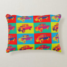 Färgrik konst 1971 för Land Rover pickup